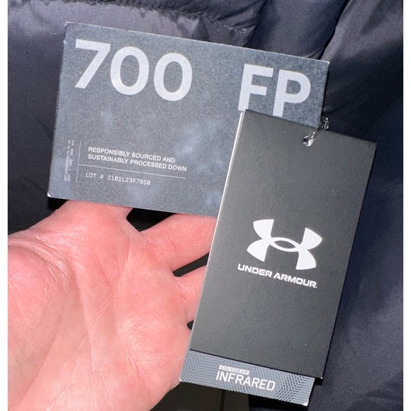 UNDER ARMOUR MEN’S COLDGEAR INFRARED DOWN PUFFER JACKET-BLACK size 3x NWT - Picture 7 of 10